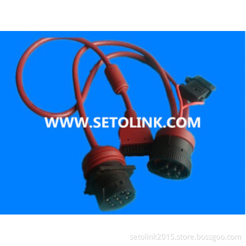2014 HOT SALE J1939 DEUTSCH MALE TO FEMALE WITH OBD 16 PIN FEMALE CABLE